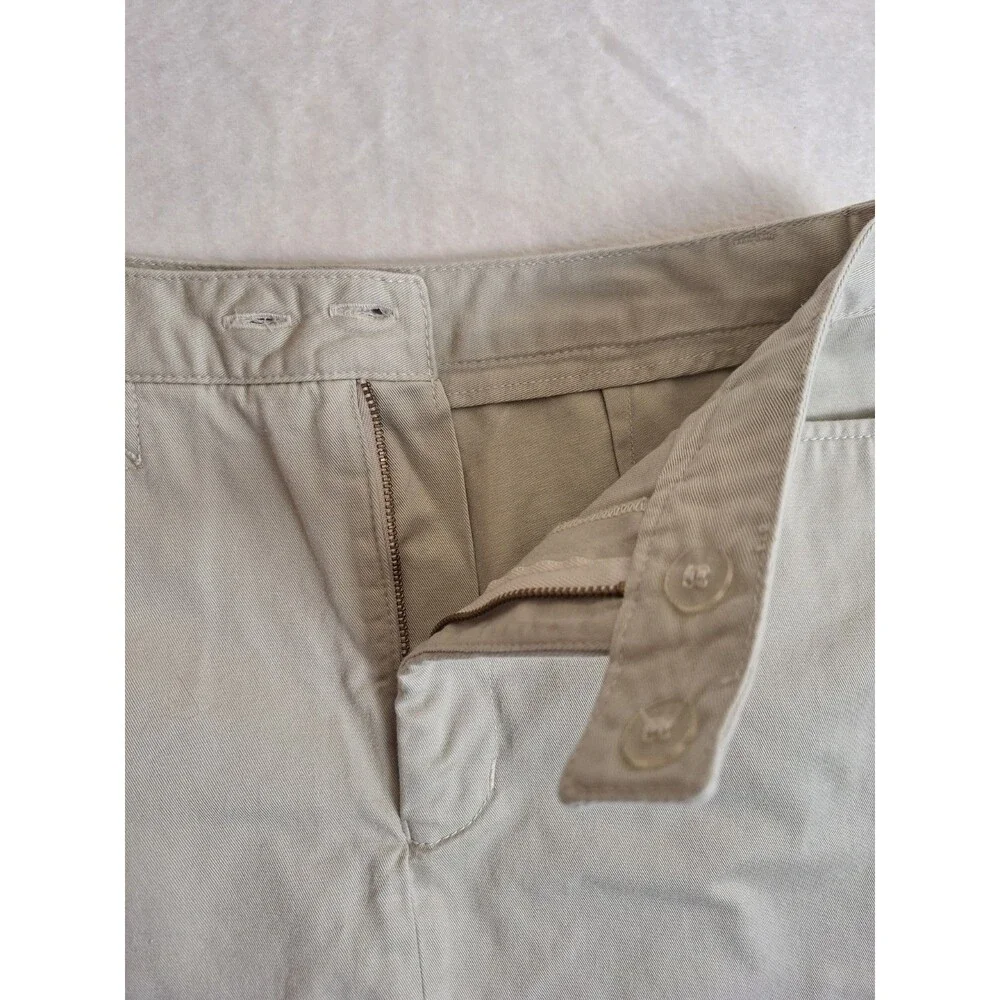 Sonoma Genuine Womens Size 6 Skort Cream Khaki Pockets Cotton Shorts Back NWT